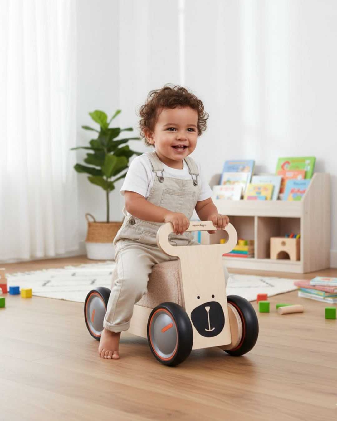 Mamatoyz 03DSB Driveme Soft Ayı Figürlü | Yürüteç Bin Sür Oyuncak Deposu