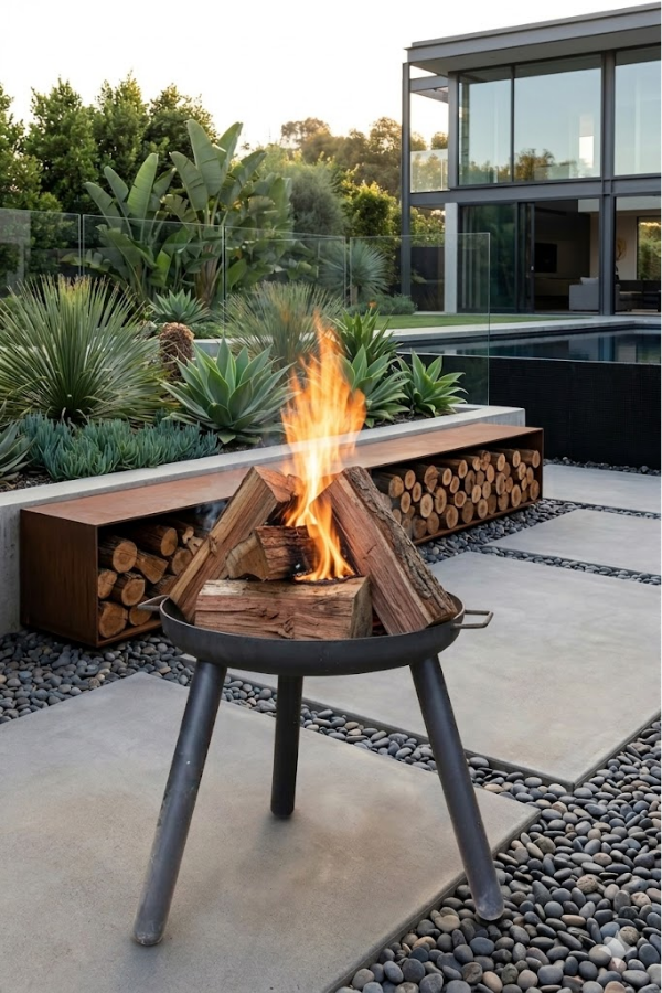 Opia Magma 70 cm Ateş Çukuru Bahçe Şöminesi