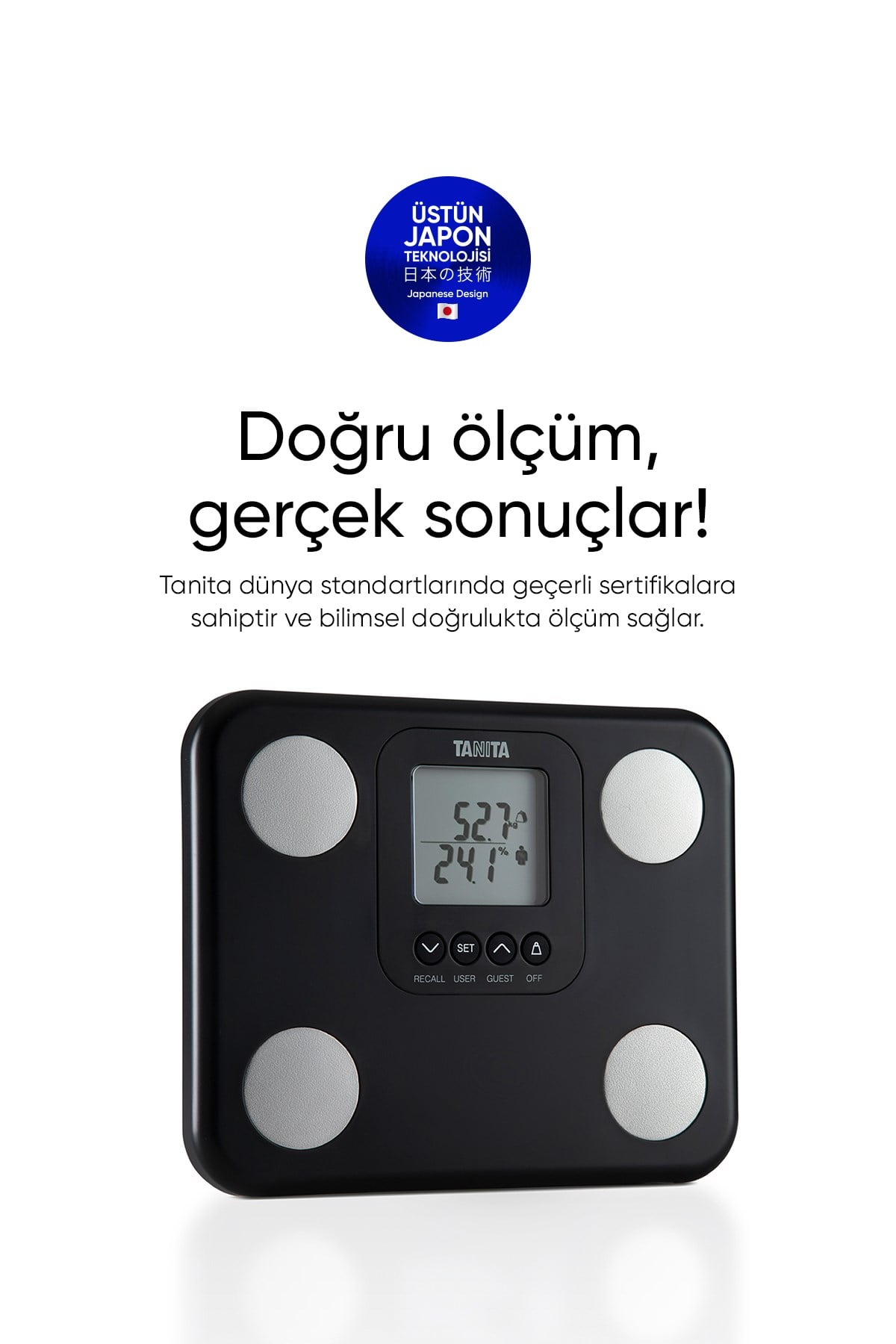 Tanita Bc 730 Vücut Analiz Baskülü Siyah
