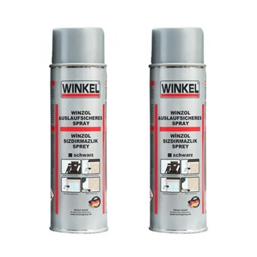Winkel Winzol Sızdırmazlık Sprey Siyah Renk 2'li Paket 500ML×2
