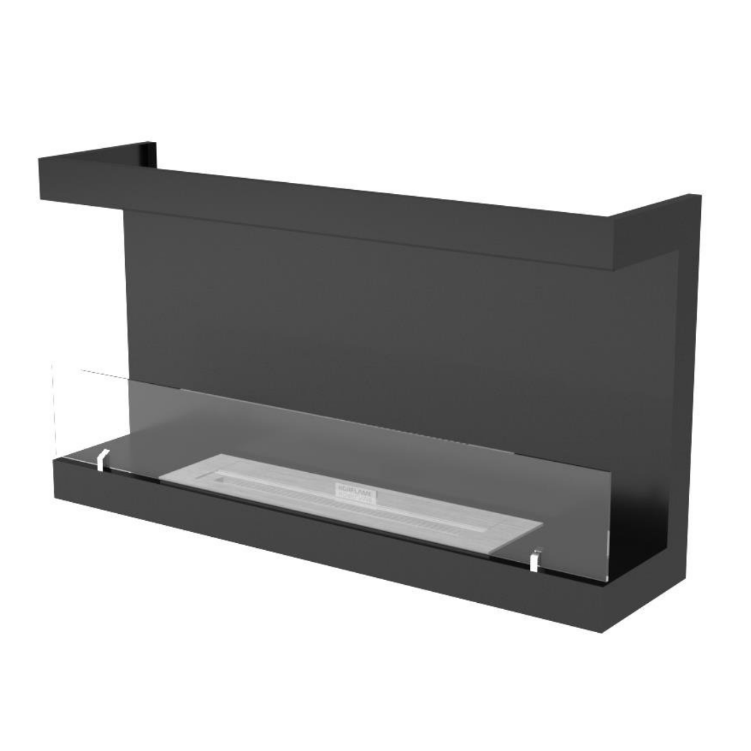 Korflame U Tipi 100 Cm Bioetanol Bacasız Şömine