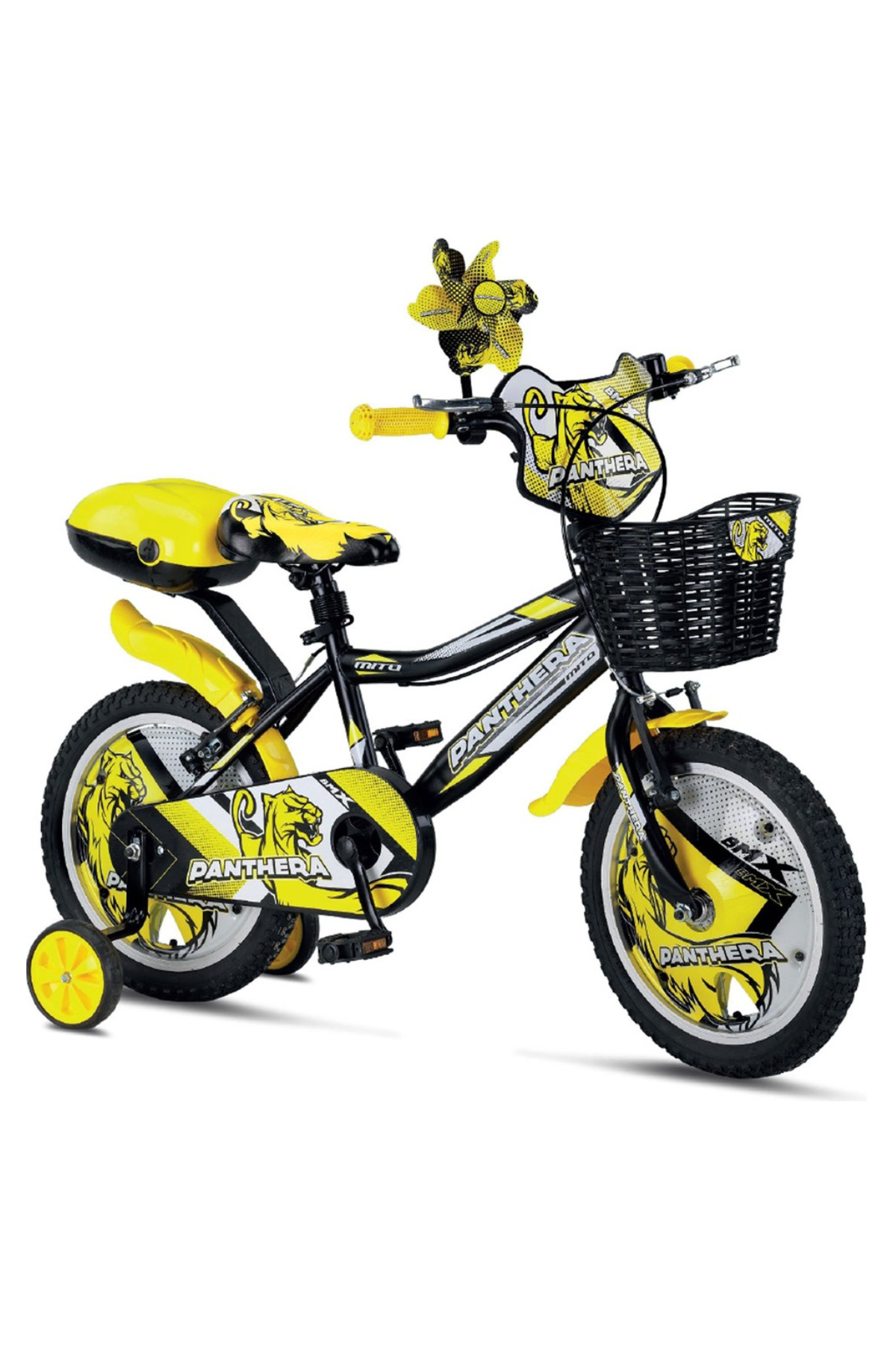 Gassama 16 Jant Kapaklı Sarı Panthera Bisiklet