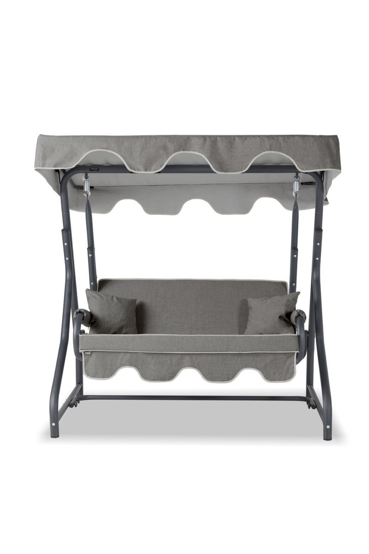 Erinöz Morus 2 Kişilik Bahçe Balkon Teras Salıncağı - Kırçıllı Gri