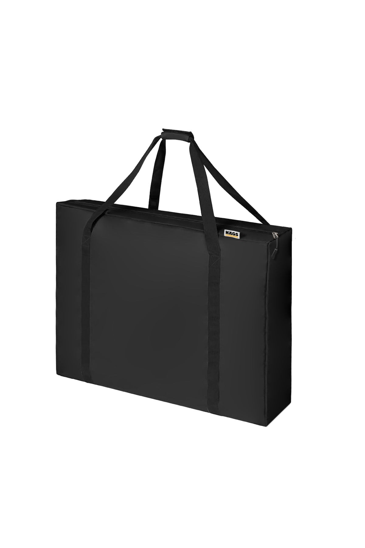 Haegs Taşıma Çantası, İnce Yassı Çok Amaçlı, Kamp Masası Çantası, Fermuarlı Dayanıklı Saklama Çantası, 40L (62 x 10 x 62 cm) Siyah
