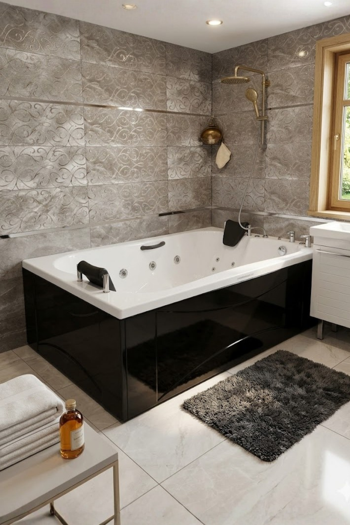 Kuntbay 141×191 H 60 Dikdörtgen Çift Kişilik Jakuzi