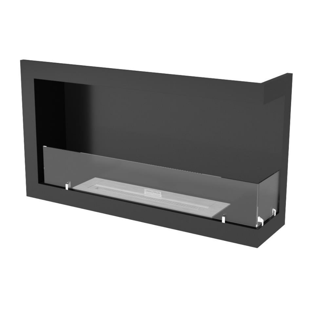 Korflame Sağ Açık 100 Cm Bioetanol Bacasız Şömine