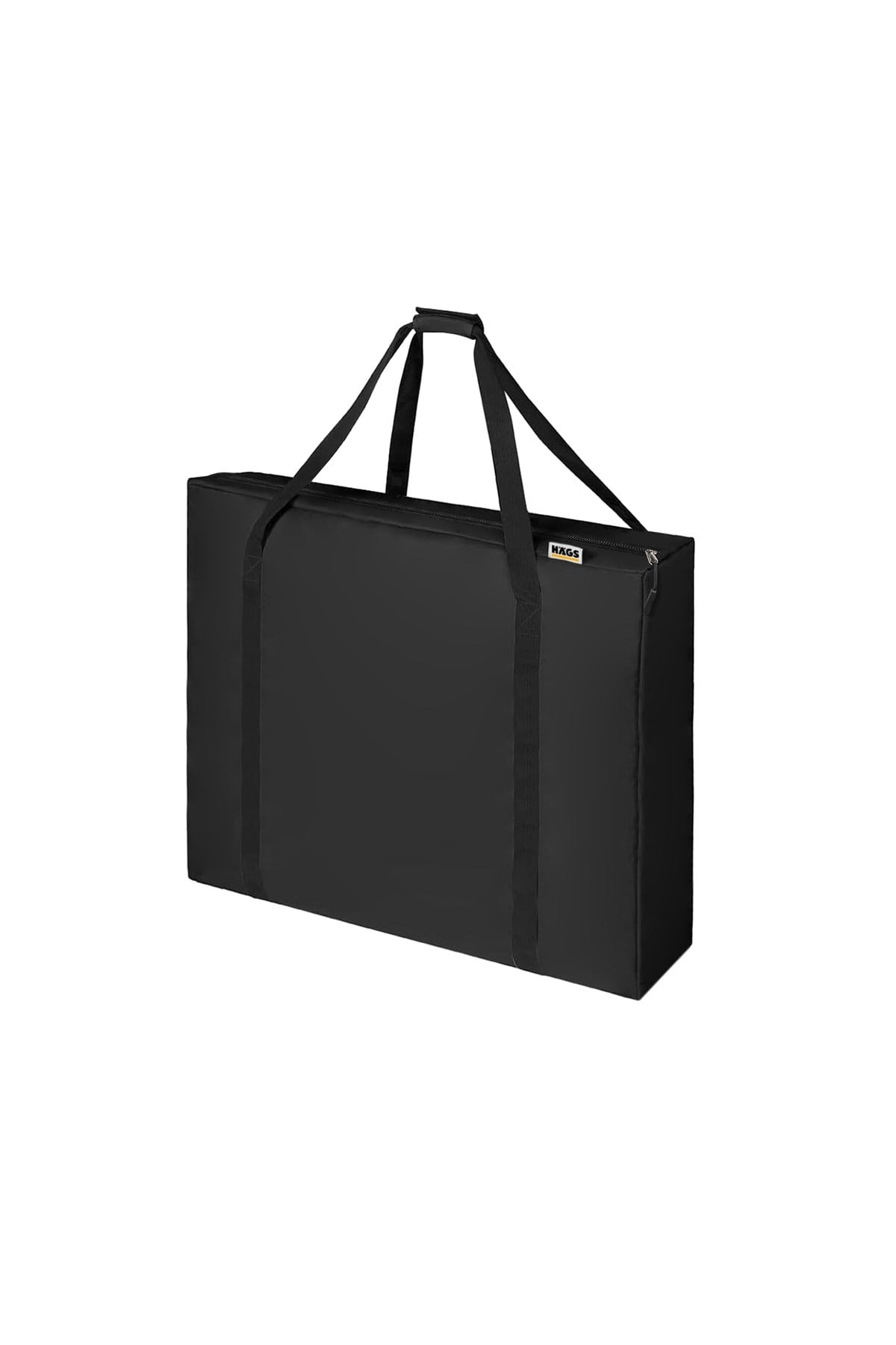 Haegs Taşıma Çantası, İnce Yassı Çok Amaçlı, Kamp Masası Çantası, Fermuarlı Dayanıklı Saklama Çantası, 24L (52 x 10 x 47 cm) Siyah
