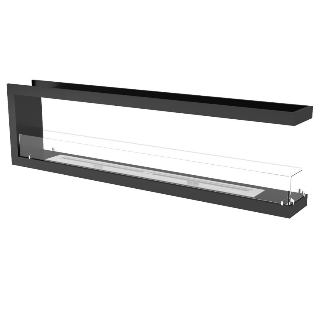 Korflame Epi 200 Cm Bioetanol Bacasız Şömine