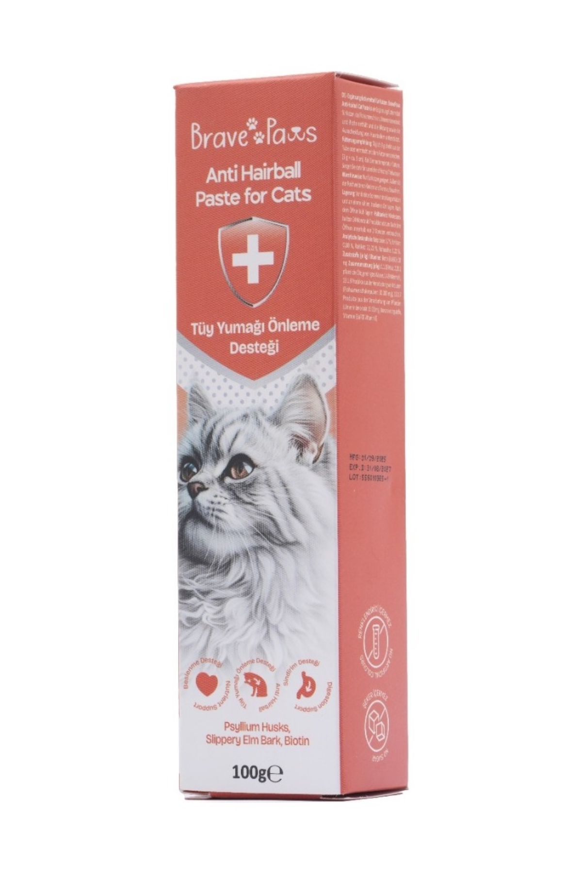 Brave Paws Anti Hairball 100 gr Kedi Macunu