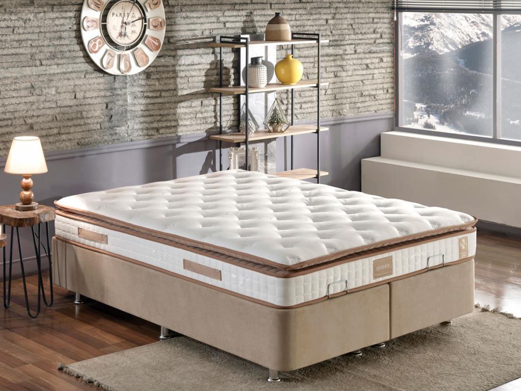 Niron Queen 150x200 Çift Kişilik  Tam Ergonomik Pedli Lüks Yatak Orta Sert Özel Yatak