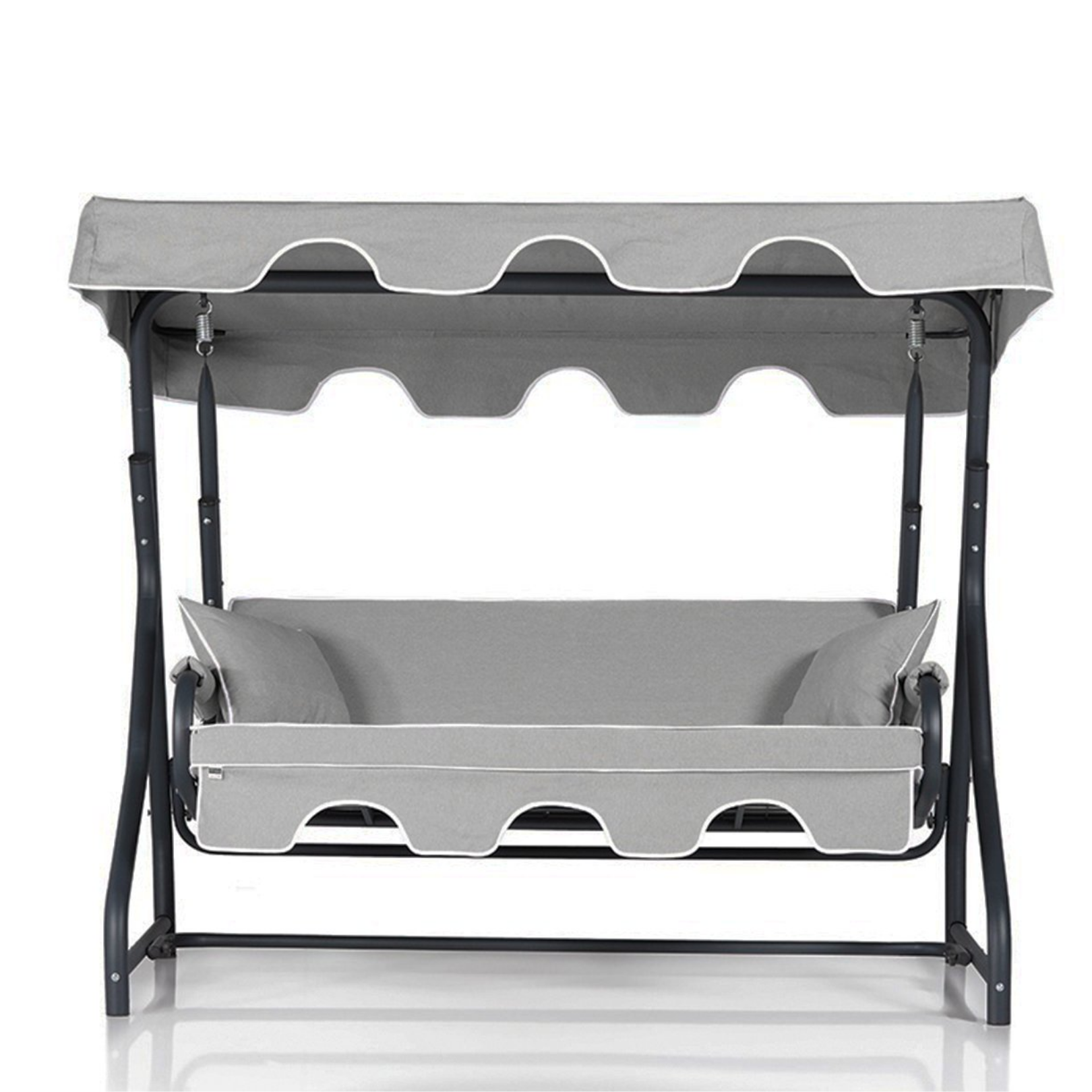 Erinöz Ruta 3 Kişilik Sabit Bahçe Balkon Teras Salıncağı - Açık Gri