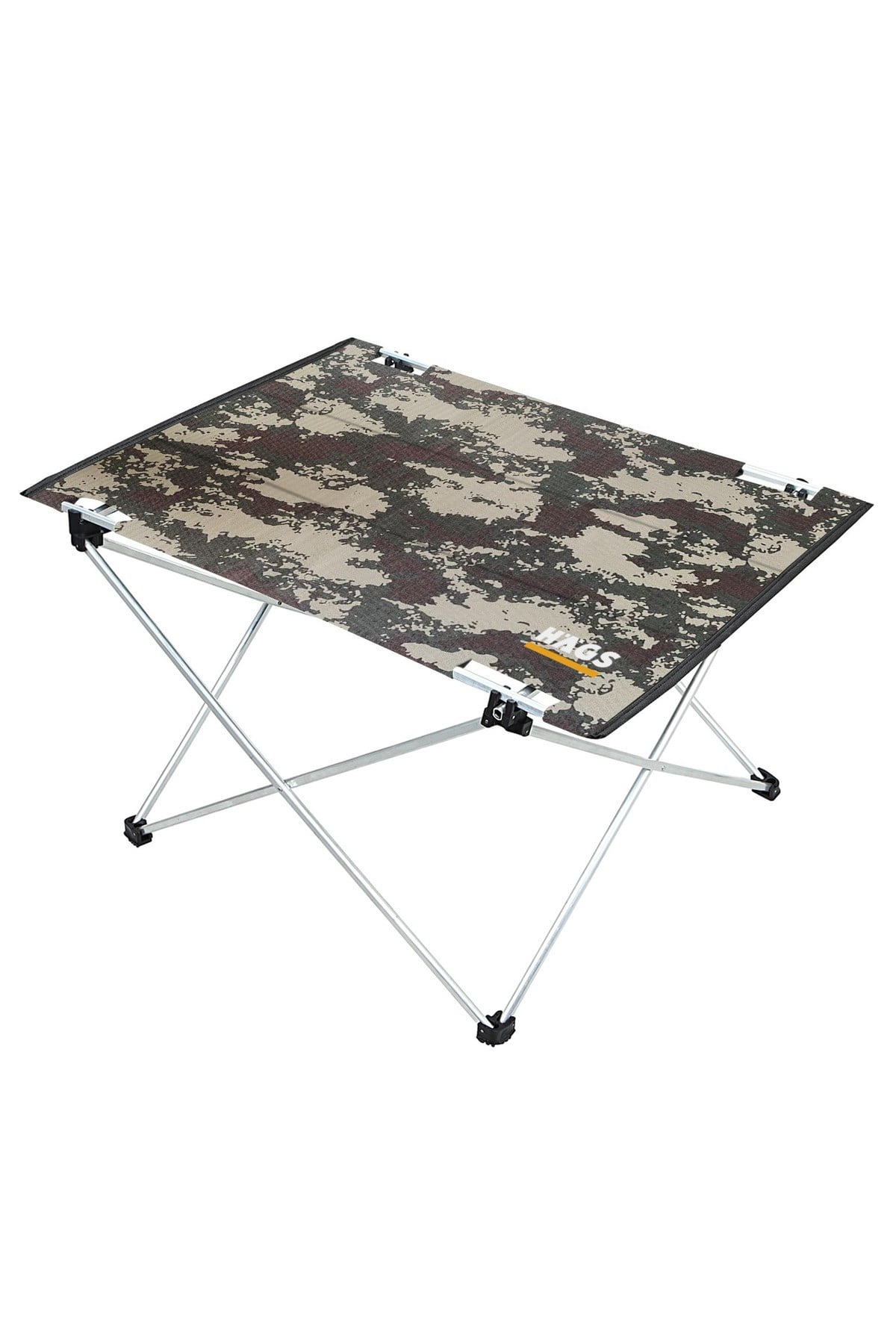 Haegs Ultralight Katlanır Kamp Masası, Piknik, BBQ, Balıkçılık, Avcılık, Plaj, Hiking için Taşınabilir Kompakt Roll Up Outdoor Kamp Masası Medium - Kamuflaj