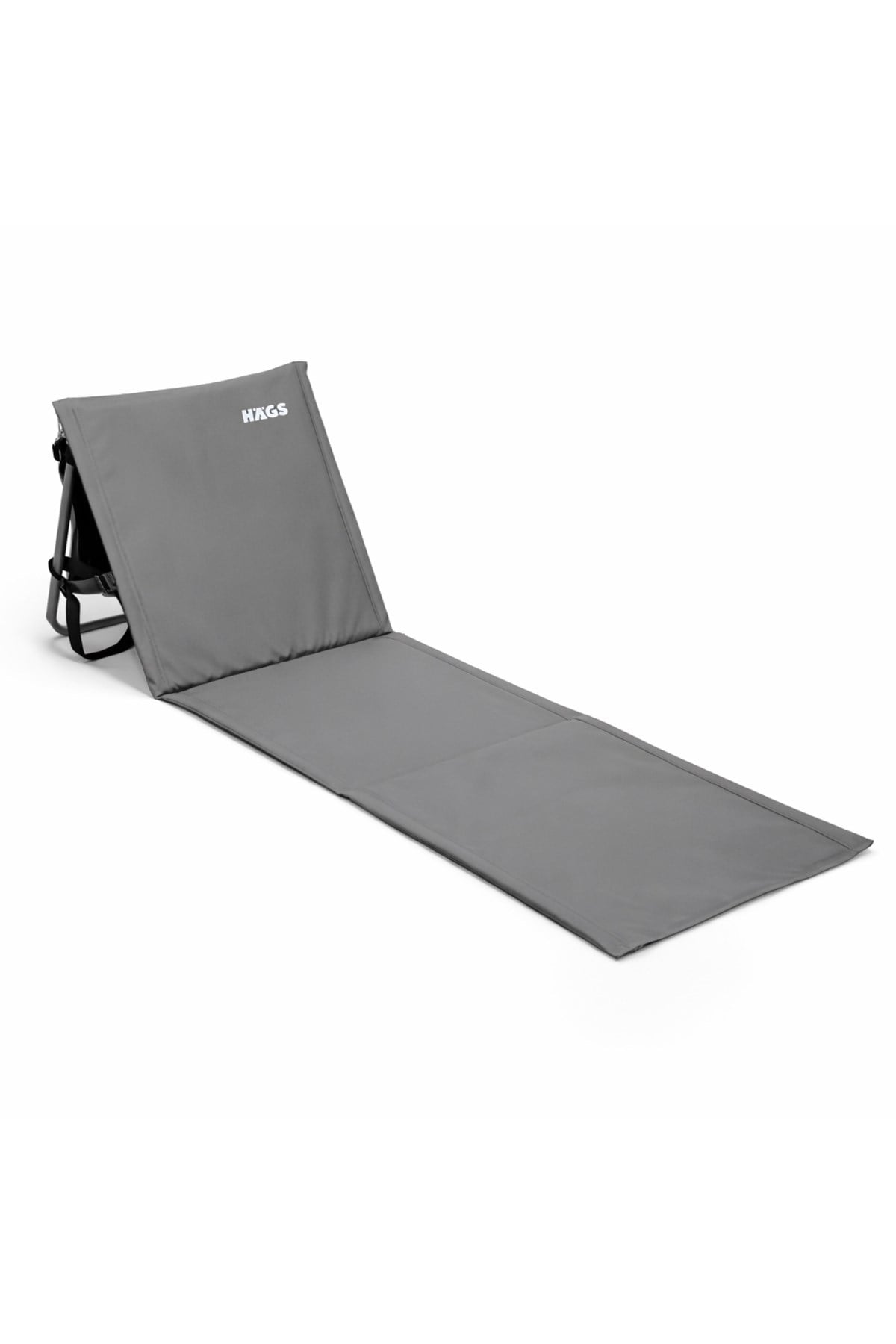 Haegs Katlanabilir Sırt Destekli Kamp ve Plaj Matı, Katlanır Şezlong, Plaj Zemin Sandalyesi, Fermuar Cepli, Kamp, Piknik, Havuz Başı, Deniz, Plaj için Mat, Açık Gri