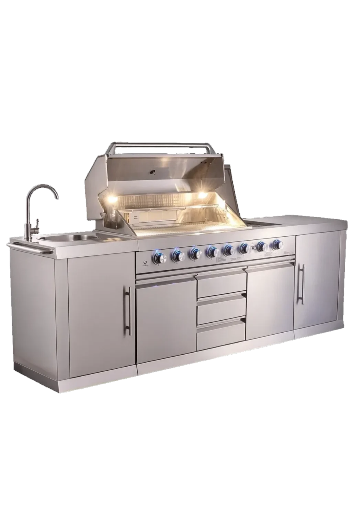 Berfmann 6+2 Barbekülü Outdoor Mutfak