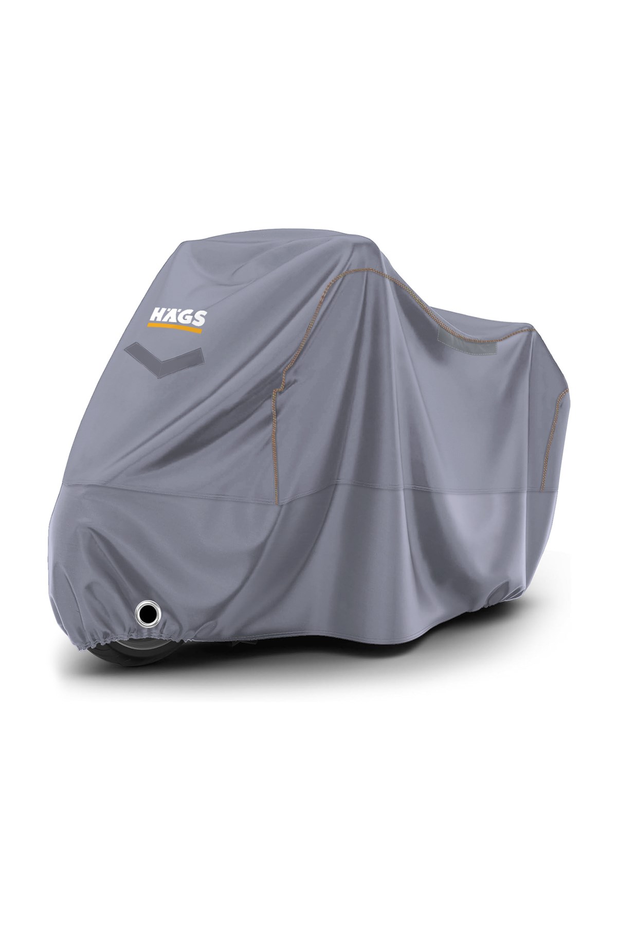 Haegs Motosiklet Brandası, Motor Kılıfı, Örtüsü Dış Mekan Motosiklet Örtüsü Su Geçirmez, Rüzgar, Toz Geçirmez, Motor Scooter Garaj Brandası, Kışa Dayanıklı L 220x95x125 cm - Gri