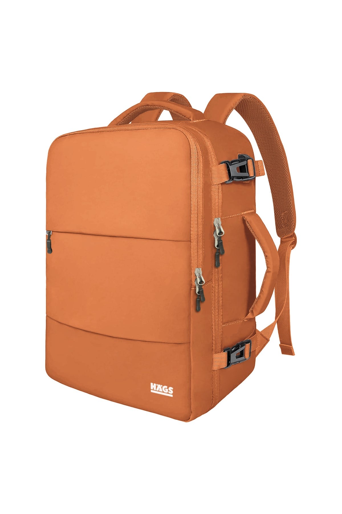 Haegs Seyahat Sırt Çantası, Laptop Sırt Çantası Hafif El Çantası Küçük Bavul Valiz, Uçak Onaylı Bagaj Çantası, Erkek ve Bayan İçin, 15.6 inç Notebook Dizüstü Bilgisayar Macbook Laptop Çantası, Turuncu