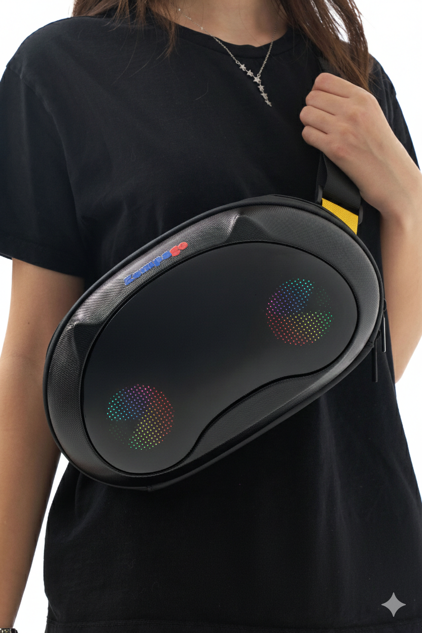 Zampago ShadowCat Led Işıklı Grafitti Bel Çantası 