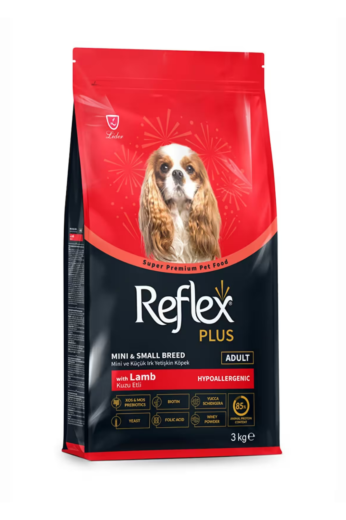 Reflex Plus Kuzu Etli ve Pirinçli 3 kg Küçük Irk Yetişkin Köpek Maması