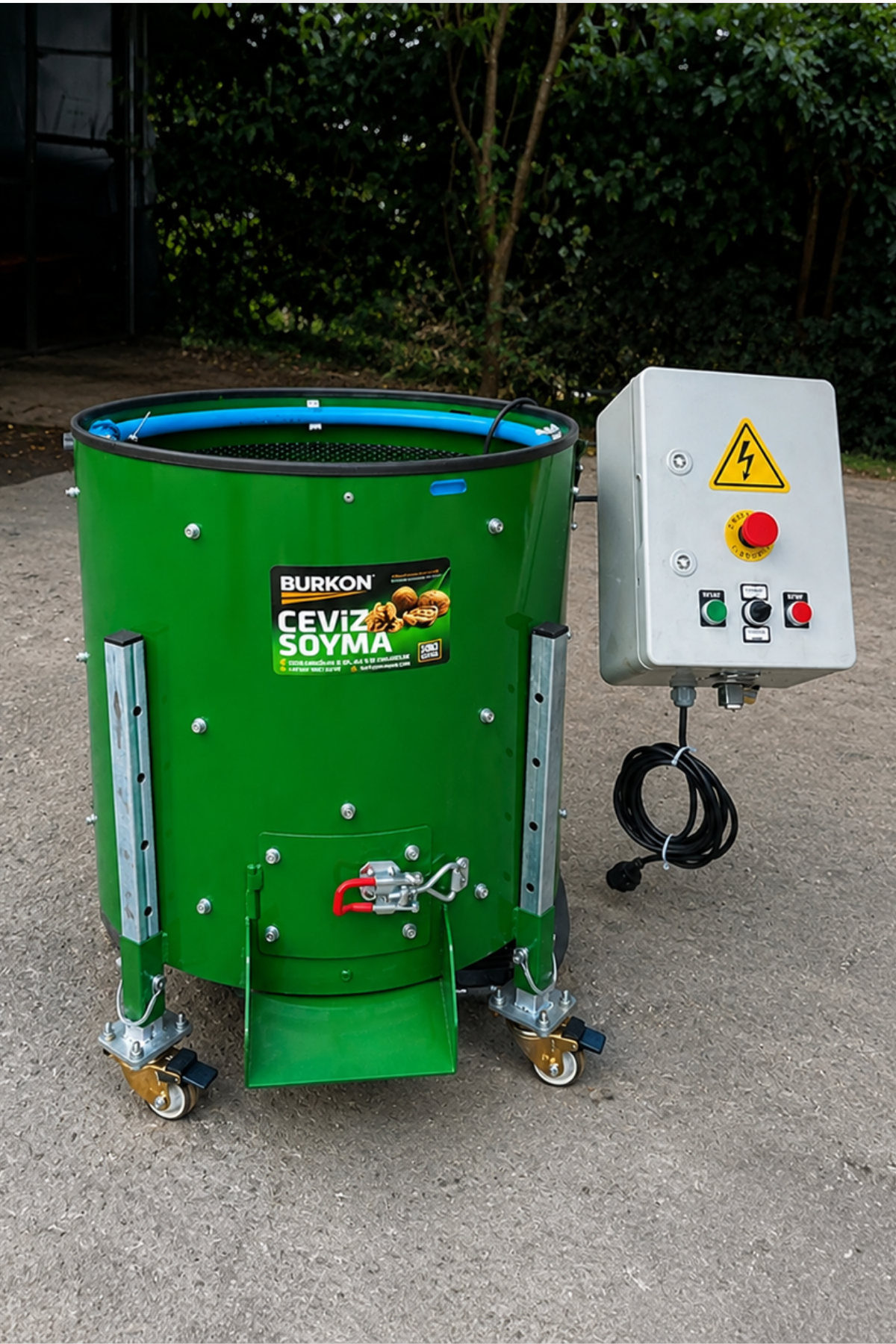 Burkon 190 Litre Rendeli Devir Ayarlı Ceviz Soyma Makinesi