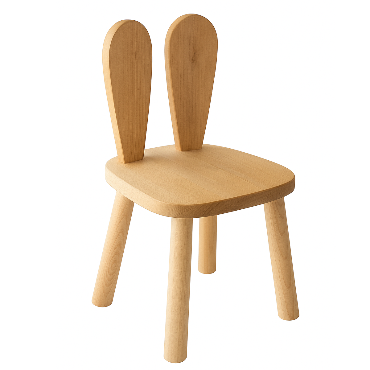 Alfa Country Montessori Çocuk 1 Adet Bunny Sandalye Kahverengi