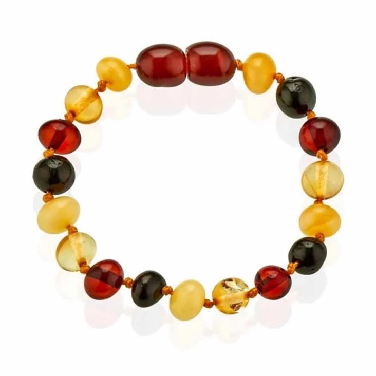 Babyjem Kehribar Bebek Bilekliği Multicolor
