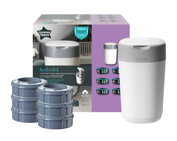 Tommee Tippee Twist - Click Bebek Bezi Çöp Kovası 6lı Poşet Hediyeli
