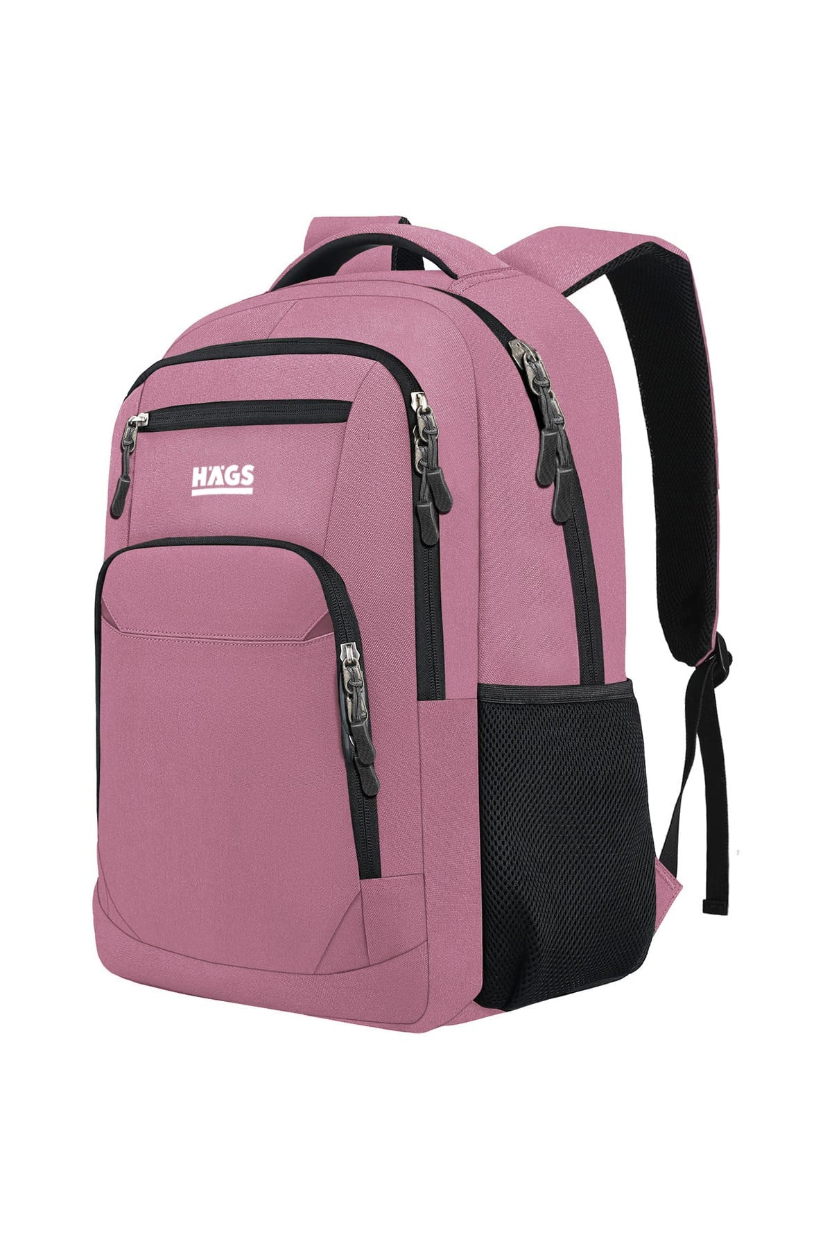 Haegs Laptop Sırt Çantası, Multi Cepli İş Seyahat Çantası, Dizüstü Bilgisayar Sırt Çantası, Suya Dayanıklı, Kolej Bilgisayar Çantası, Kadınlar ve Erkekler İçin Çok Bölmeli Organizer Çanta - Pembe