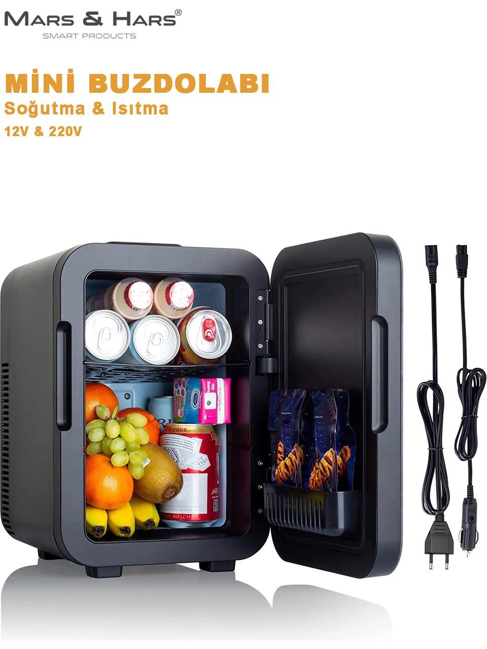 Mars&Hars KCB10 12/220 Kahve Makinesi Uyumlu Çok Amaçlı 10 Litre Mini Buzdolabı