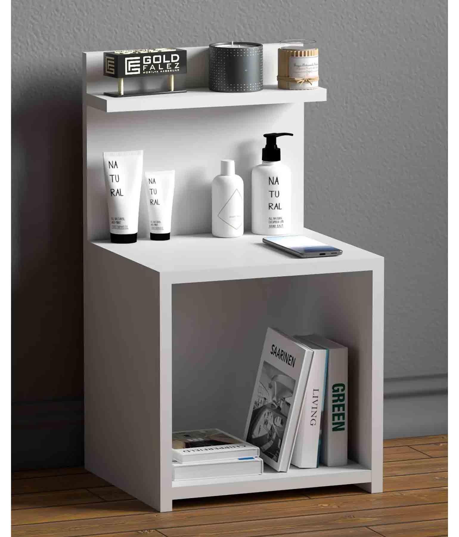 Reyo Komodin Salon Ofis Dolabı Beyaz