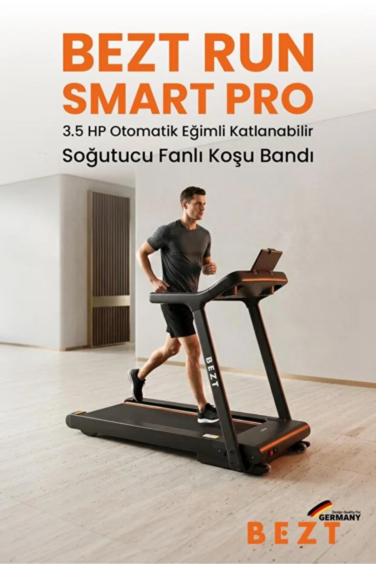 Bezt Run Smart Pro SPR600 Katlanabilir Koşu Bandı Siyah