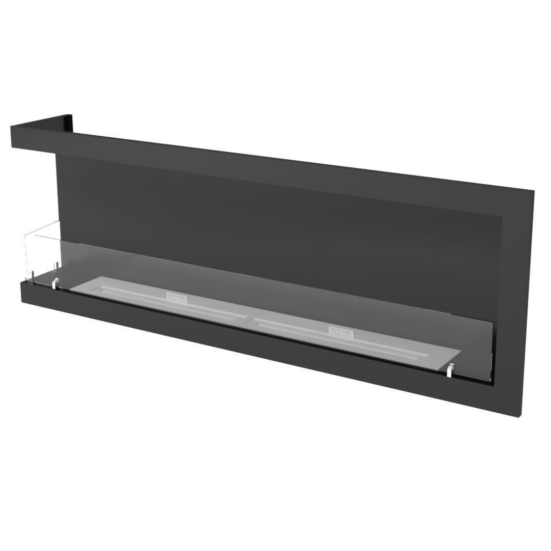 Korflame Sol Açık 160 Cm Bioetanol Bacasız Şömine