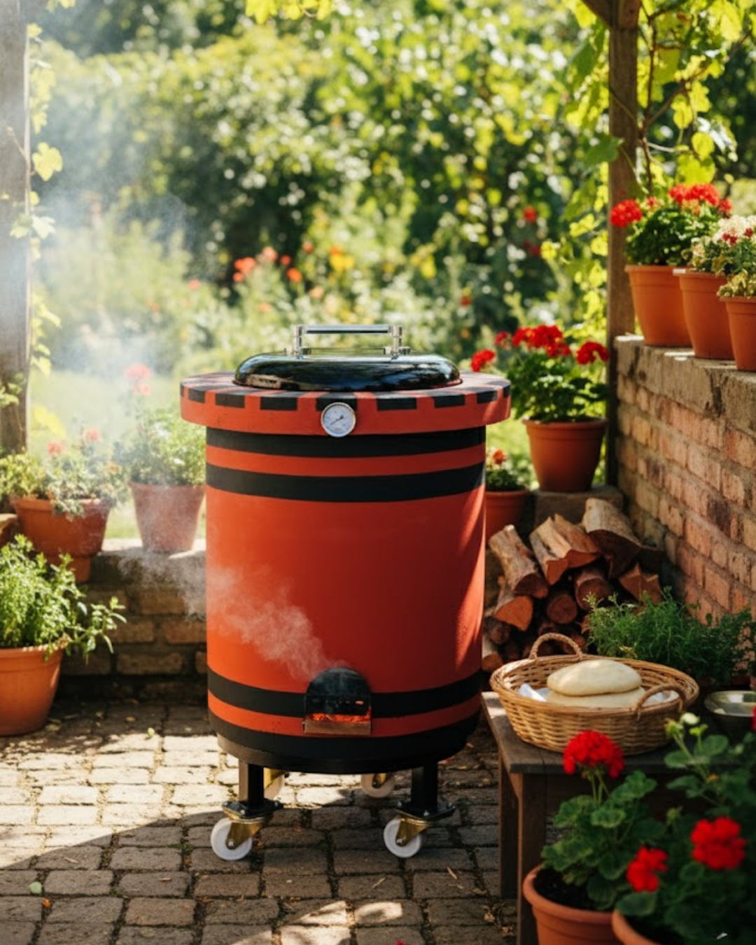 By Chef Kapaklı Termometreli Tandır Yer Fırını