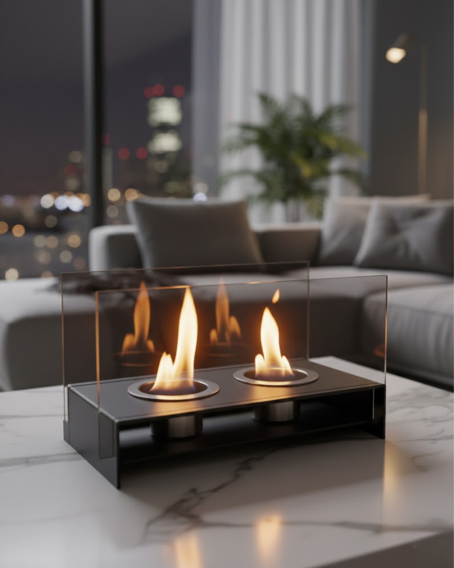 Reyo Stove Kuvars Masaüstü Bioethanol Şömine