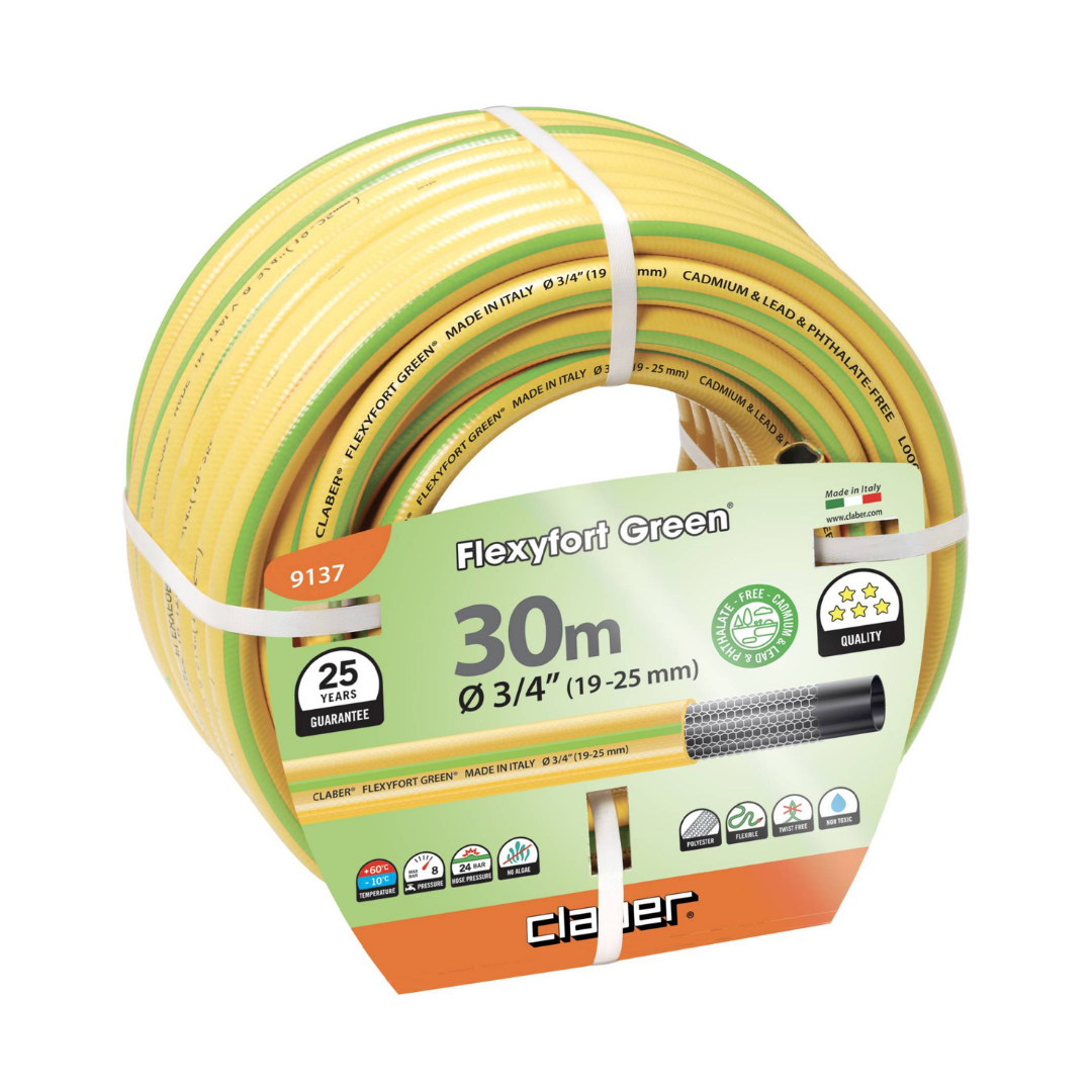 Claber 9137 Hortum Flexyfort Green 3/4 30 Mt