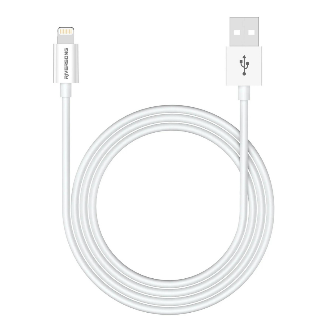 Riversong Cable Lotus 08 CL71 Lightning Hızlı Şarj Kablosu Açık Gri