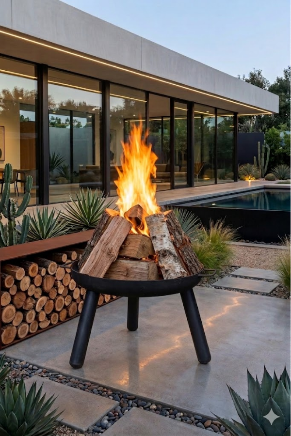 Opia Magma 60 cm Ateş Çukuru Bahçe Şöminesi