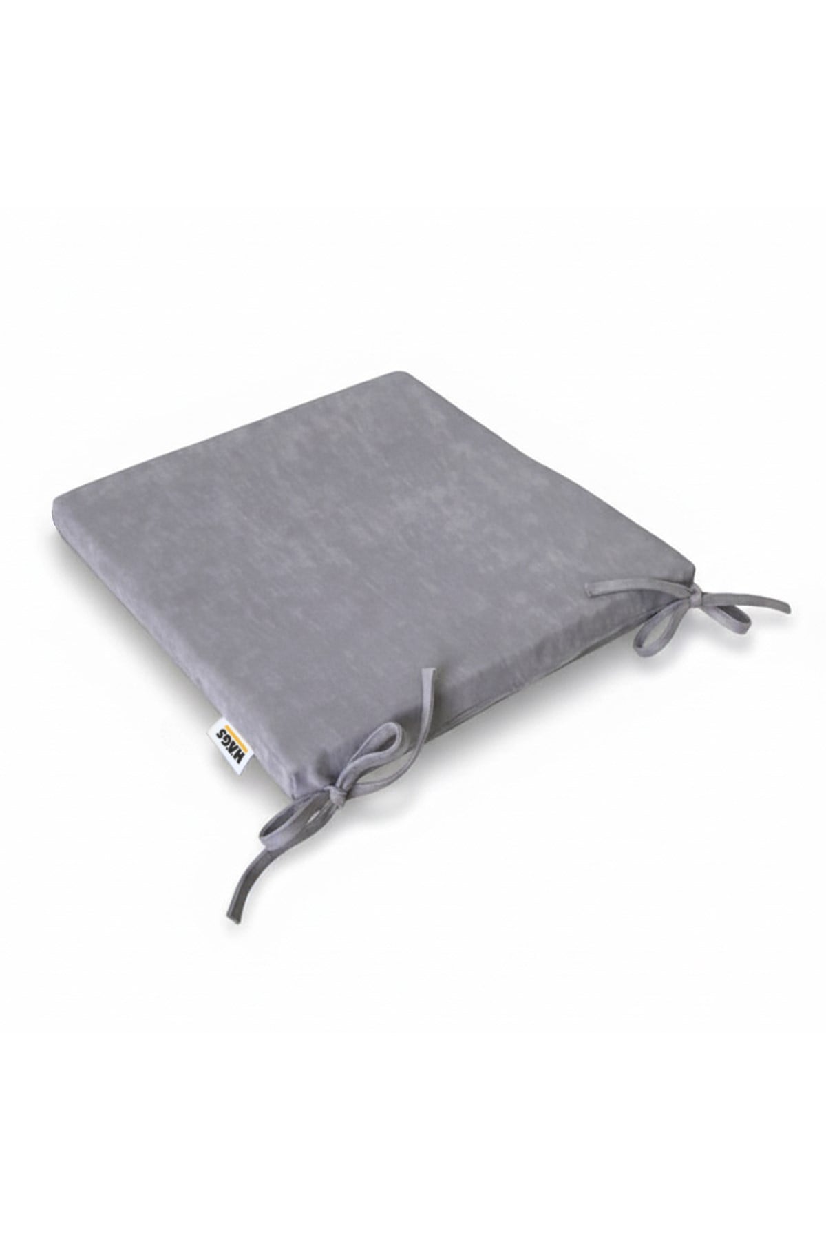 Haegs Sandalye Minderi, Süngerli, Yemek Sandalyeleri için Sünger Kare Minder Mutfak Sandalye Minderleri Yemek Sandalyeleri için Bağcıklı Kaymaz Sandalye Minderleri 22 Dens, 42x42x5cm Gri