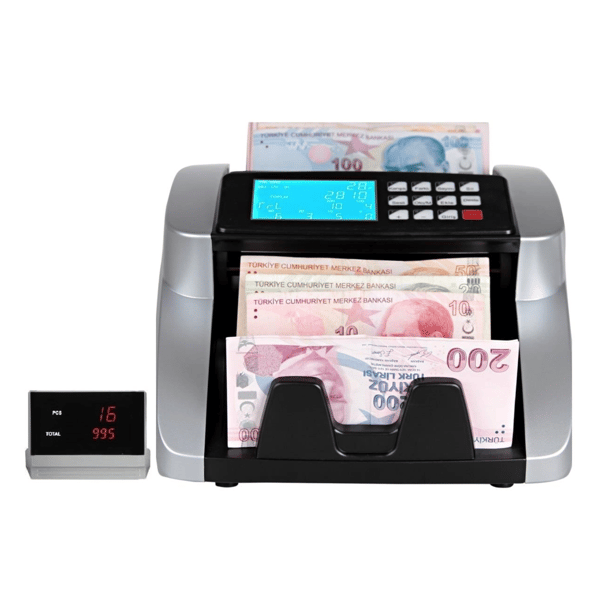 Baove GB7100S Karışık Para Sayma Makinesi ve Sahte Yakalama –TL-Euro-Usd - Türkçe Sesli Uyarı