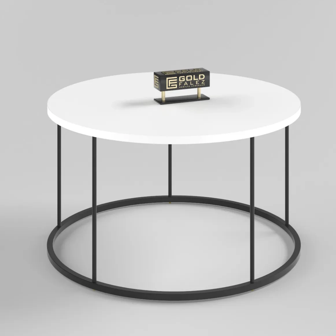 Gold Falez Orta Sehpa Terra Lüx Beyaz