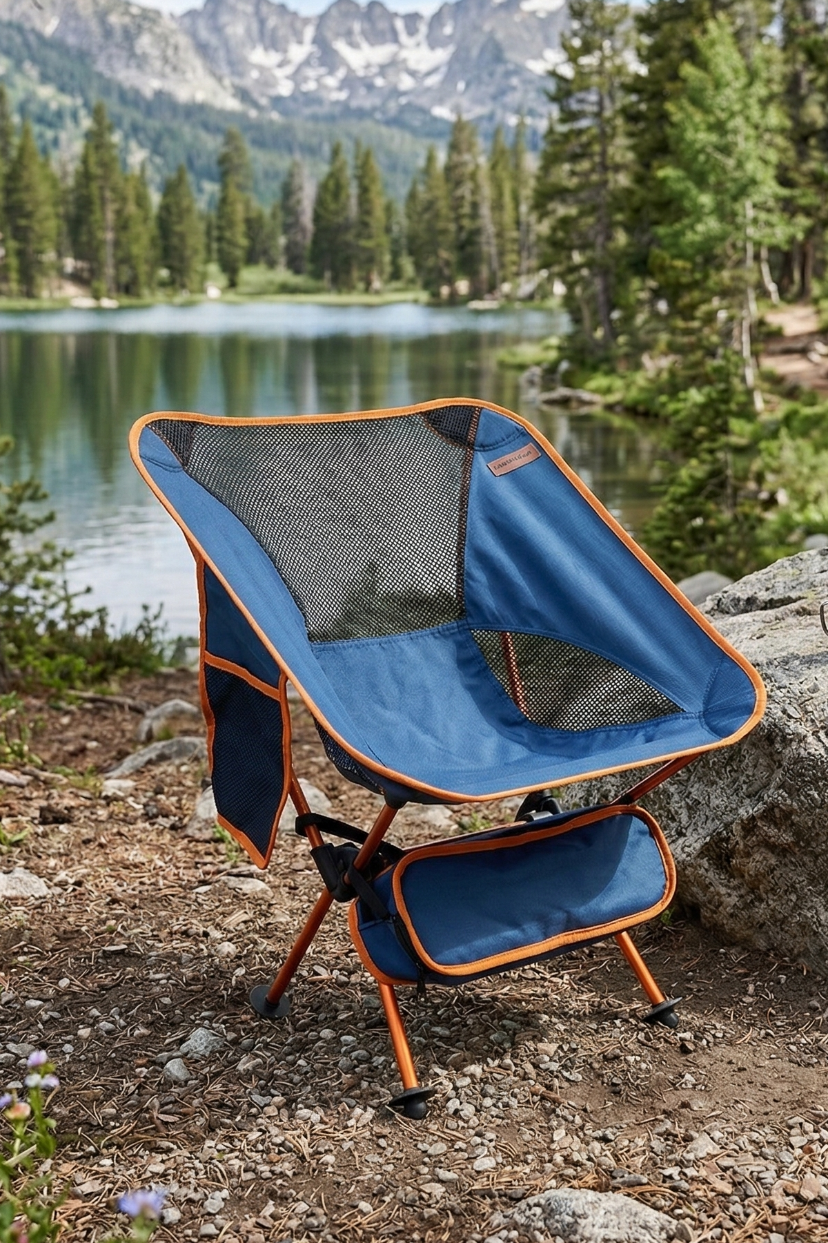 Madfox FoldMesh Mini Kompakt Katlanır Kamp Sandalyesi, Piknik Sandalyesi