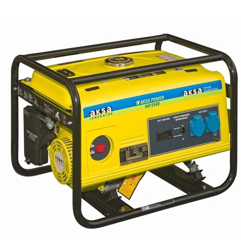 Aksa AAP-3500 Benzinli Jeneratör 3kVA (4 Zamanlı Motor)