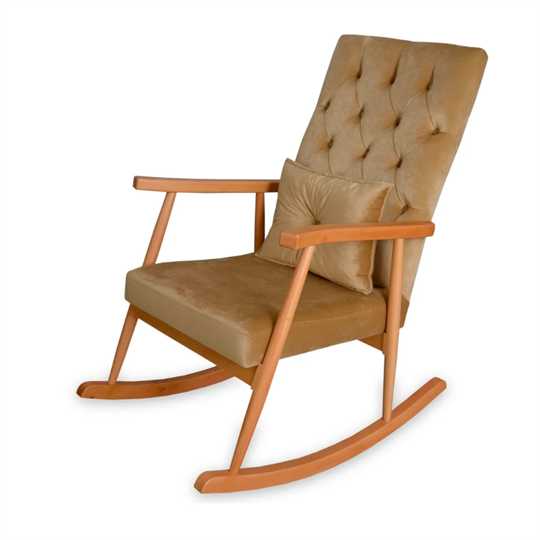 Asedia Trend Naturel Bal Köpüğü Kapitoneli Sallanan Sandalye Dinlenme Emzirme Baba Tv Okuma Koltuğu Berjer