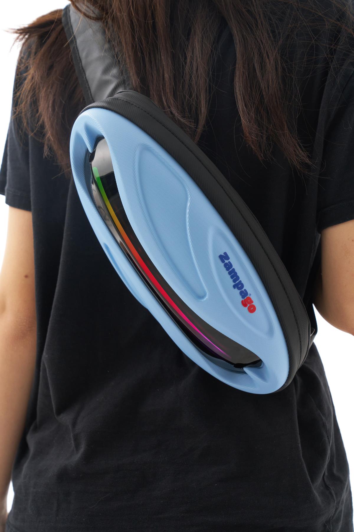 Zampago Sling Led Işıklı Bel Çantası Mavi