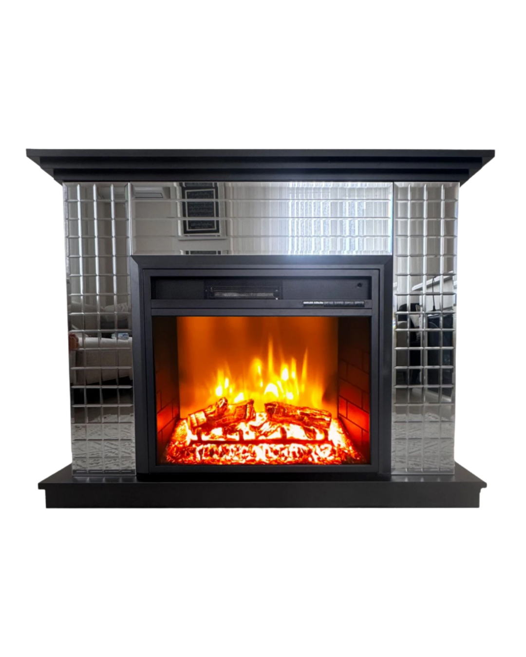 Dlc Kristal Siyah 1800W Dekoratif Elektrikli Şömine