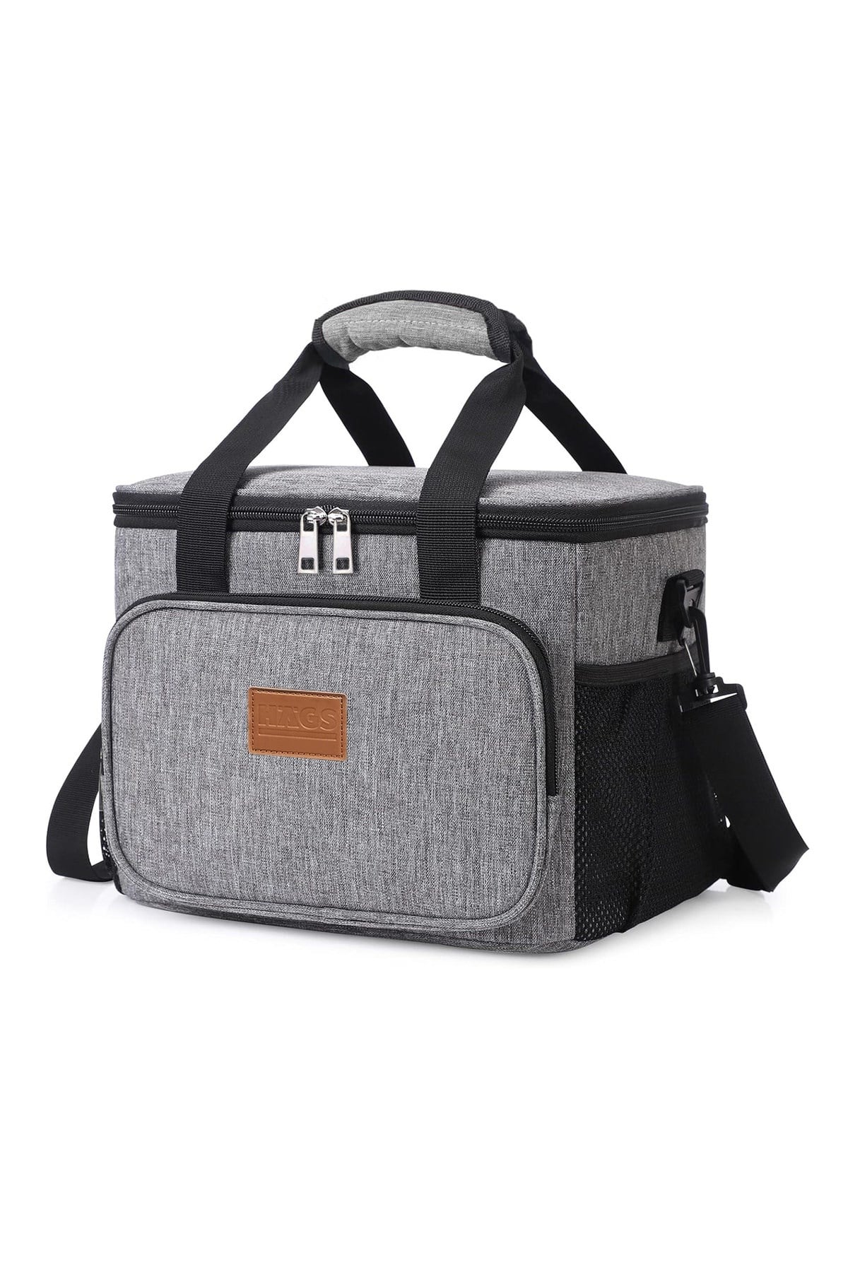 Haegs Termal Çanta, Soğuk Sıcak Tutucu Yalıtımlı Beslenme Çantası, Soğutucu Buzluk Yemek Çantası 8,5L - Gri