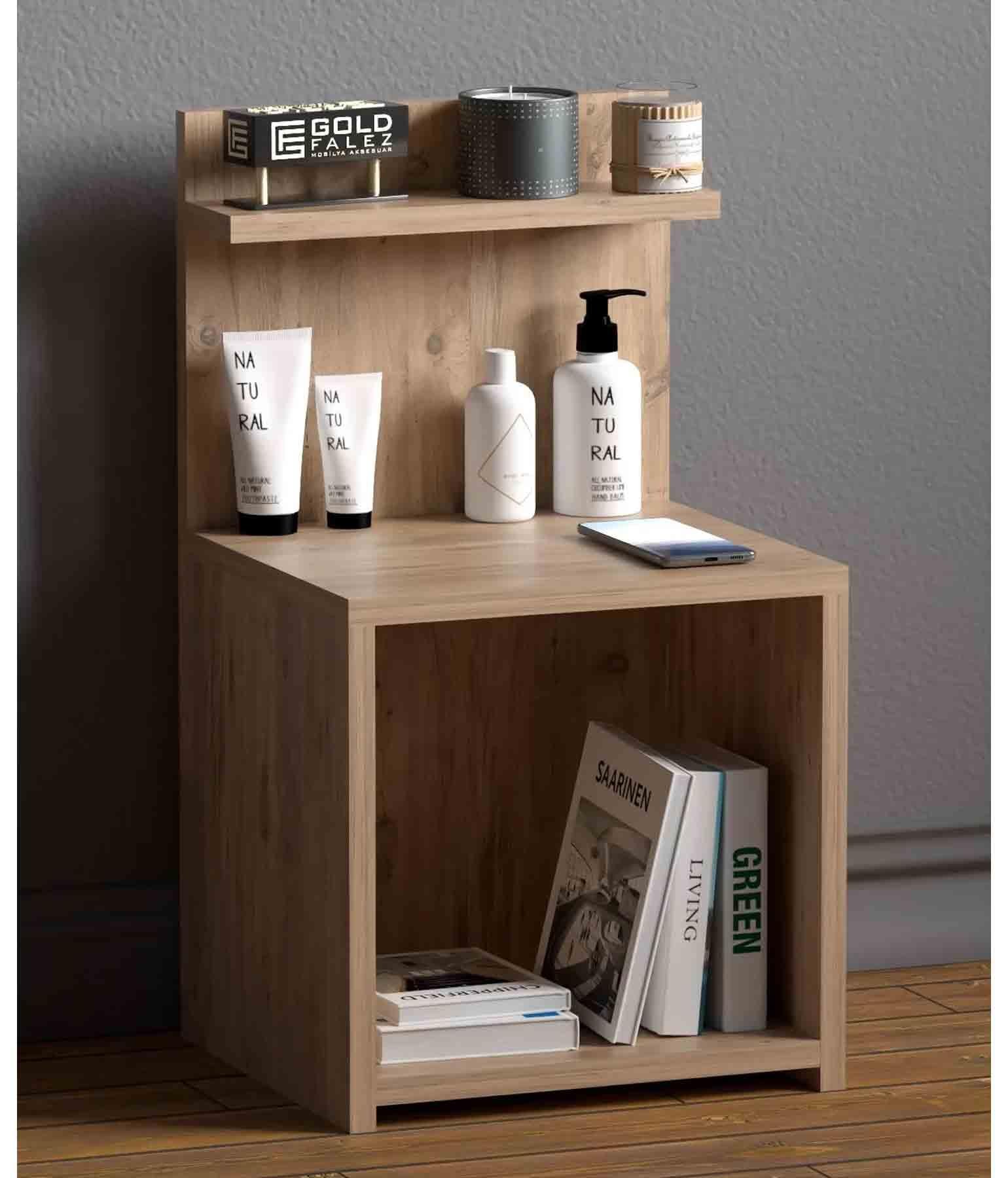 Reyo Komodin Salon Ofis Dolabı Ceviz