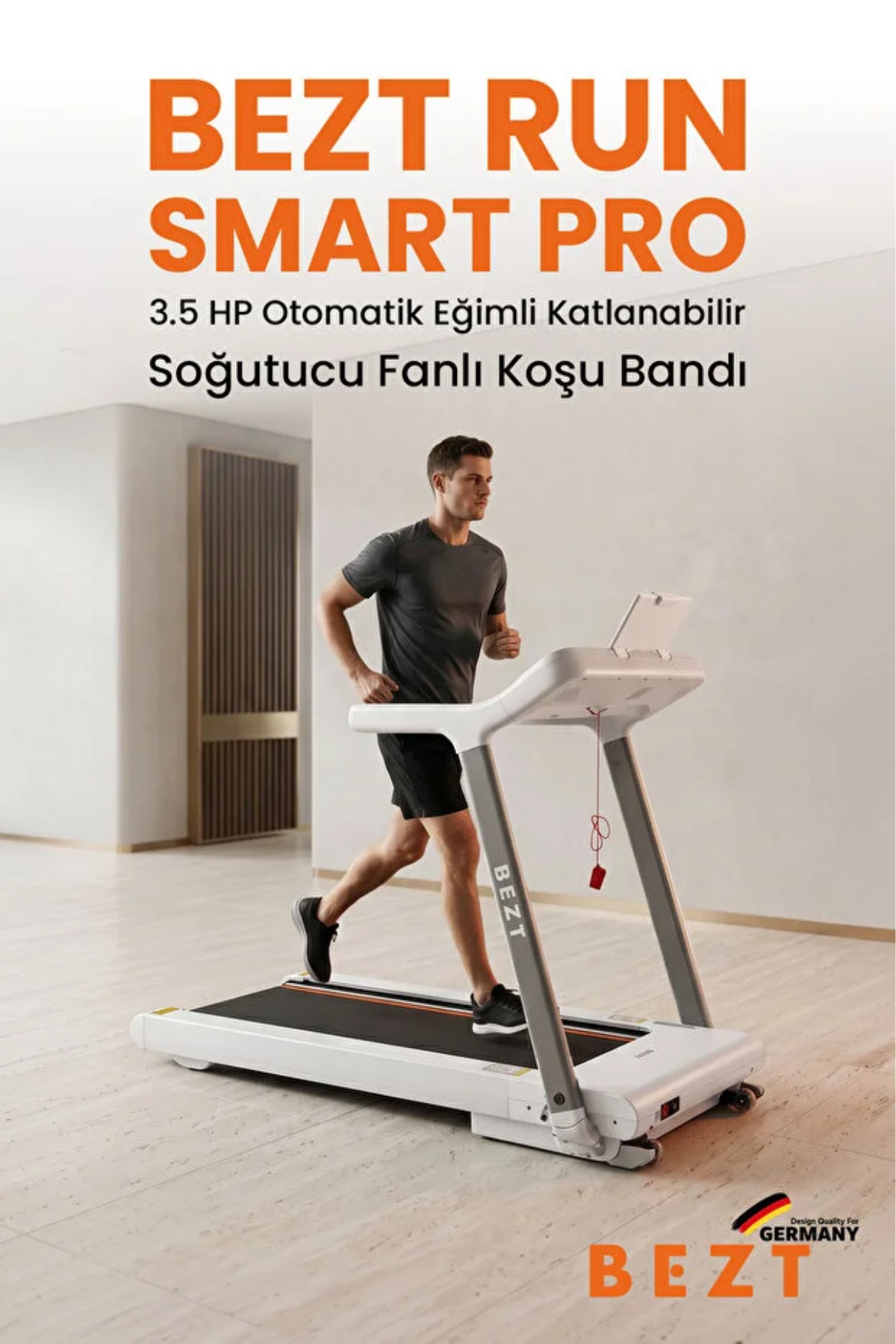 Bezt Run Smart Pro SPR600 Katlanabilir Koşu Bandı Beyaz