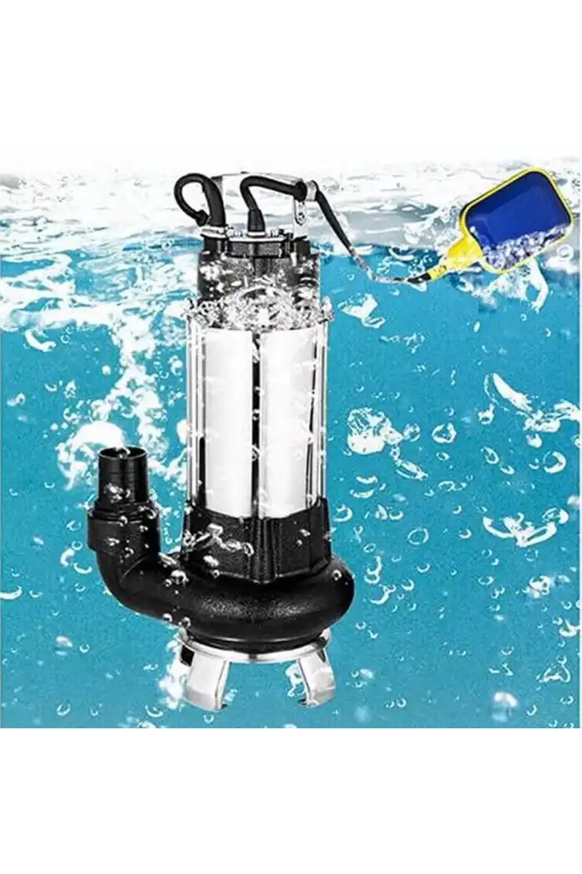 Duffmart V1100F-B Pis Su Foseptik Parçalayıcılı Açık Fanlı Dalgıç Pompa