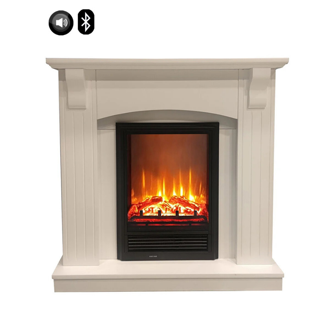 Dlc Çizgi Sütunlu 1600w Bluetooth ve Ses Efektli Elektrikli Şömine