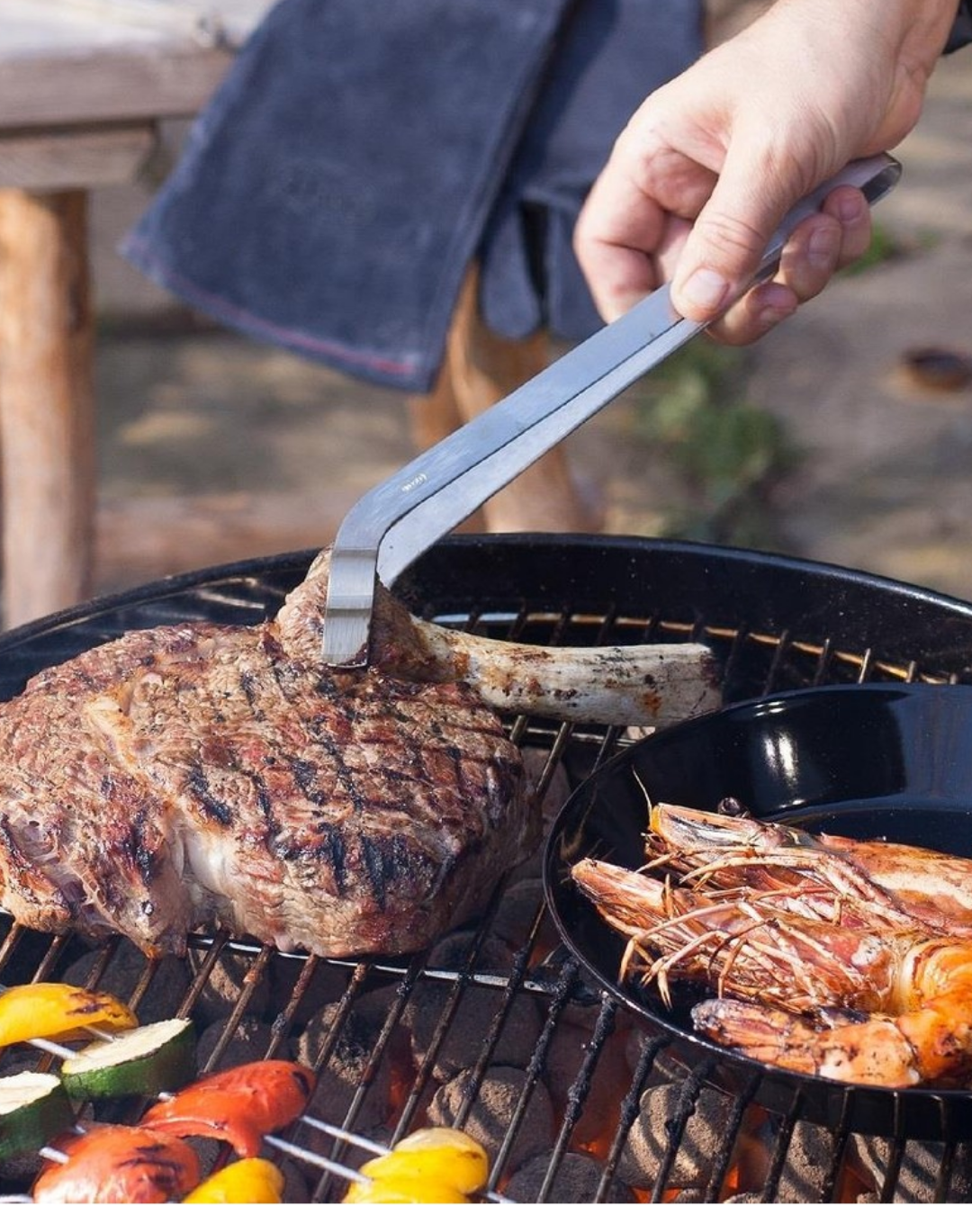 Rösle Barbekü Kavisli Izgara Maşası